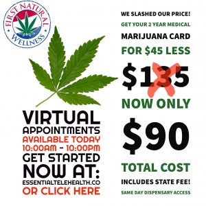 First Natural Special Limited Time Offer For Virtual Visits